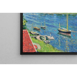 Reproduction La Seine à Argenteuil, bateaux au mouillage - Gustave Caillebotte