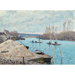 Reproduction La Seine à Port-Marly, tas de sable 1875 - Alfred Sisley