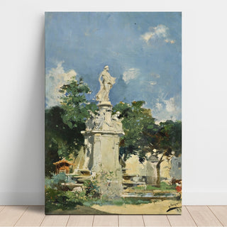 Reproduction La fontaine d'Apollon, Madrid - Joaquín Sorolla