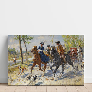 Reproduction La promenade à cheval - Raffaello Sorbi