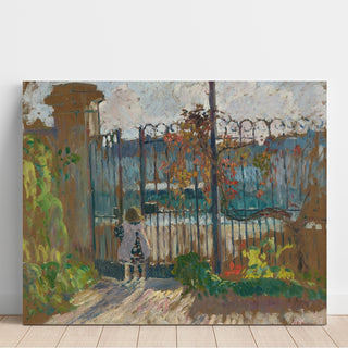 Reproduction Lagny, Nono à la Grille du Jardin - Henri Lebasque