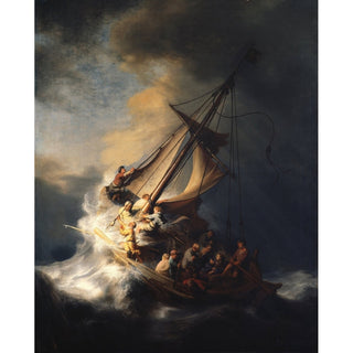 Reproduction Le Christ dans la tempête sur la mer de Galilée - Rembrandt