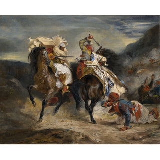 Reproduction Le Combat du Giaour et de Hassan - Eugène Delacroix