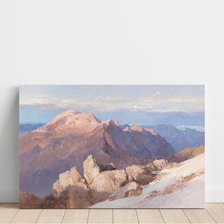 Reproduction Le Hoher Göll depuis le Watzmann-Hocheck - Edward Theodore Compton