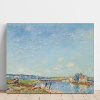 Reproduction Le Loing à Saint-Mammès 1884 - Alfred Sisley