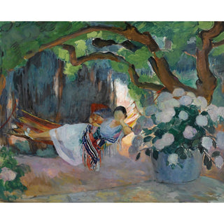 Reproduction Le Pradet, Jeune Femme Au Hamac Nono - Henri Lebasque