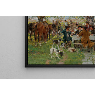 Reproduction Le déjeuner des chasseurs - Raffaello Sorbi