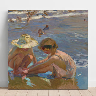 Reproduction Le pied blessé - Joaquín Sorolla