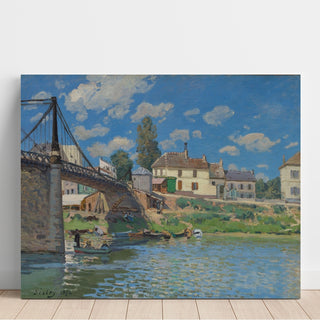 Reproduction Le pont à Villeneuve-la-Garenne - Alfred Sisley
