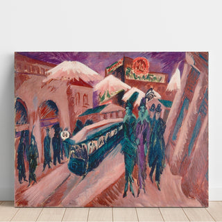 Reproduction Leipziger Straße with Electric Tram 1914 - Ernst Ludwig Kirchner