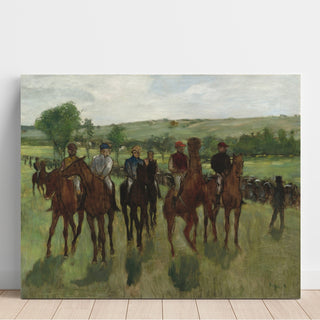 Reproduction Les cavaliers - Edgar Degas