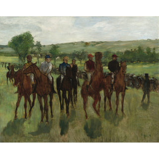 Reproduction Les cavaliers - Edgar Degas