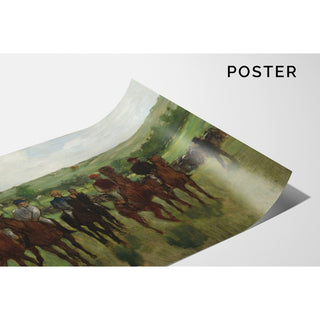 Reproduction Les cavaliers - Edgar Degas