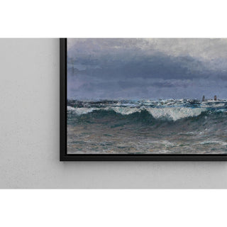 Reproduction Meeresbrandung mit Segelschiffen - Alfred Zoff