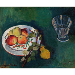 Reproduction Nature morte avec fruits et verre - Suzanne Valadon