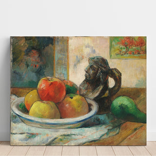 Reproduction Nature morte avec pommes, une poire et une cruche portrait en céramique - Paul Gauguin