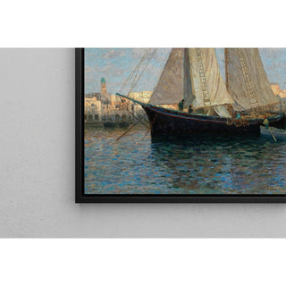 Reproduction Navires dans le port de Chioggia - Alfred Zoff