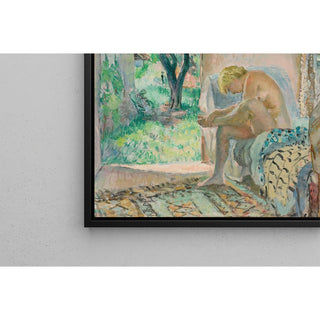 Reproduction Nu Assis Sur Un Canapé Près De La Fenêtre - Henri Lebasque