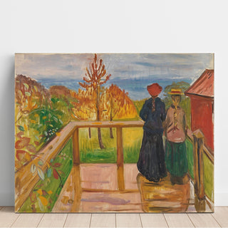Reproduction On the Veranda - Edvard Munch