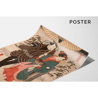 Reproduction Osayo et Genta - Utagawa Kuniyoshi