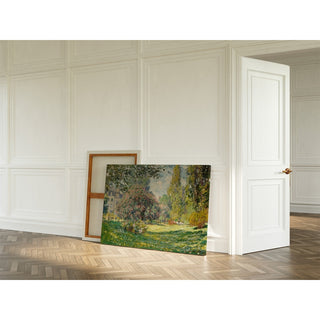 Reproduction Paysage; Le Parc Monceau - Claude Monet