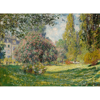 Reproduction Paysage; Le Parc Monceau - Claude Monet