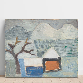 Reproduction Paysage d'hiver avec maisons - Sasza Blonder