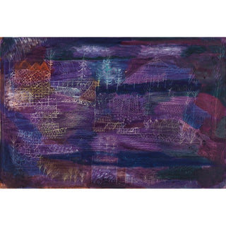 Reproduction Paysage de travaux fluviaux - Paul Klee