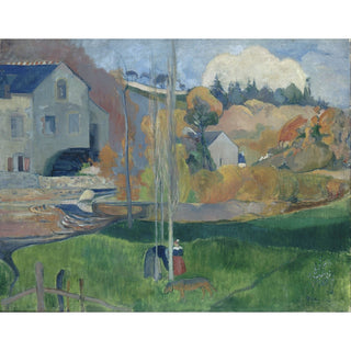 Reproduction Paysage en Bretagne, Le Moulin de David - Paul Gauguin