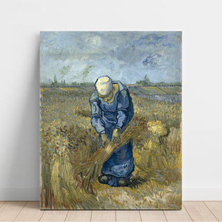 Reproduction Paysanne liant des gerbes Après Millet - Vincent van Gogh