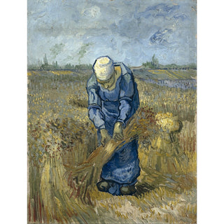 Reproduction Paysanne liant des gerbes Après Millet - Vincent van Gogh