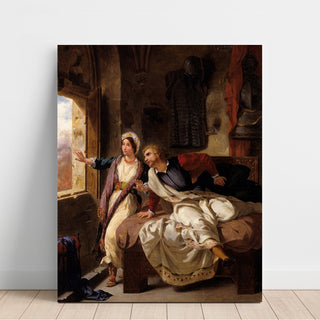 Reproduction Rebecca et le blessé Ivanhoé - Eugène Delacroix