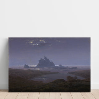 Reproduction Récif rocheux sur la plage - Caspar David Friedrich