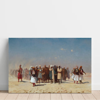 Reproduction Recrues égyptiennes traversant le désert - Jean-Léon Gérôme