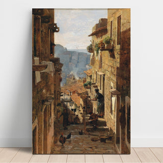 Reproduction Reproduction Une rue à Ragusa - Carl Moll