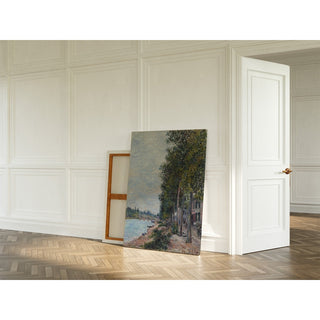 Reproduction Route le long de la Seine à Saint-Mammès - Alfred Sisley