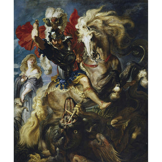 Reproduction Saint-Georges combat le dragon - Peter Paul Rubens