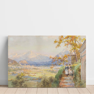 Reproduction Salzbourg depuis Maria Plain- Edward Theodore Compton