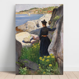 Reproduction Sur la côte - Paul Fischer