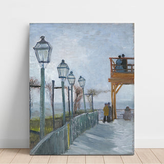 Reproduction Terrasse et belvédère au Moulin de Blute-Fin, Montmartre - Vincent van Gogh