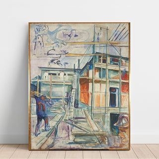Reproduction The Building of the Winter Studio - Edvard Munch