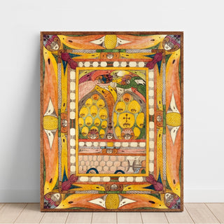 Reproduction Uhaja von Indien, Meine Liebe Tauf-Paatinn - Adolf Wölfli