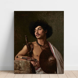 Reproduction Un guerrier Bischari - Jean-Léon Gérôme