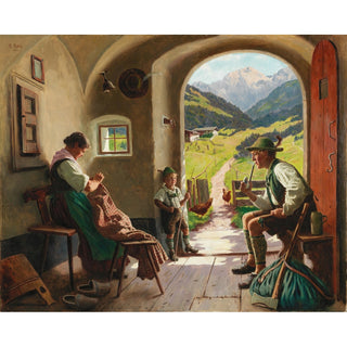 Reproduction Un jour d’été au Tyrol - Emil Rau