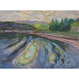 Reproduction Vagues contre le rivage - Edvard Munch