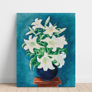 Reproduction Vase de lys - Moïse Kisling