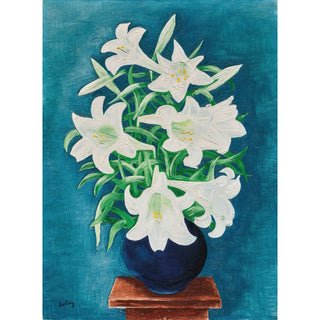 Reproduction Vase de lys - Moïse Kisling