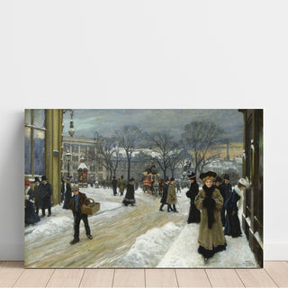 Reproduction Vinterdag in Kongens Nytorv - Paul Fischer