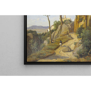 Reproduction Vue de Volterra - Jean-Baptiste Camille Corot