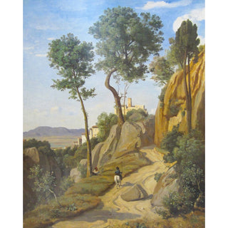 Reproduction Vue de Volterra - Jean-Baptiste Camille Corot